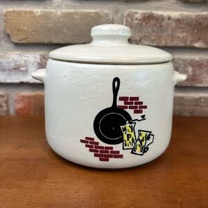 Vintage MCM WEST BEND Stoneware Bean Pot